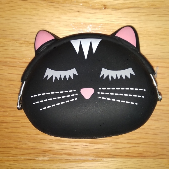 Other - FREE WITH NEXT PURCHASE NWOT Black Cat Coin Pouch
